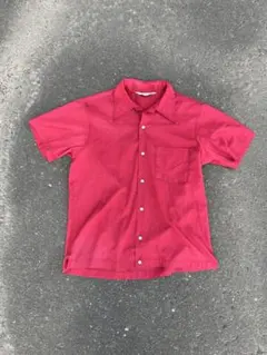1960s KINGPIN オープンカラーボーリングシャツ レッドカラー - メルカリ
