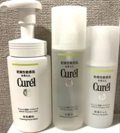 9割残】キュレル 皮脂トラブルケア 泡洗顔料 化粧水 保湿ジェル 2本 
