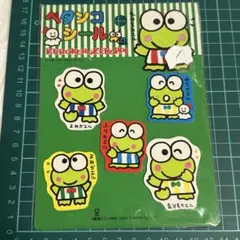 ①けろけろけろっぴ　ペタンコシール 平成レトロ　当時物　1990
