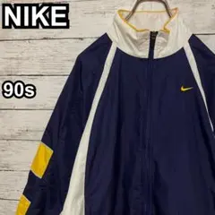 909【入手困難】ナイキ♤刺繍ロゴ　90s 銀タグ　ナイロンジャケット　即完売品