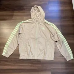 adidas アディダス　ベージュ ナイロンジャケット メンズゴルフウェア　XL
