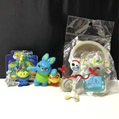 トイストーリー 手鏡 ストラップ キーチェーン ミニ フィギュア　セット　希少