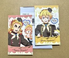 鬼滅の刃　ランダムチョコ風カード　煉獄杏寿郎　我妻善逸　2枚セット