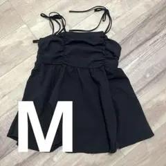 【新品タグ付き】しまむら chocoコラボ ペプラムビスチェ Mサイズ ブラック