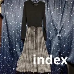 着心地よし♪ ワールド　index ニットワンピース　美品