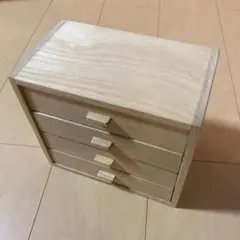 完全手作り木製4段引出し チェスト 小物入れのサムネイル