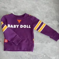 BABY DOLL 紫色 トレーナー80㎝ キッズ 冬