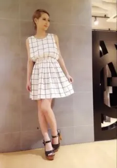 EGOIST ミニワンピース チェック柄 姫ギャル お姉系 平成ギャル 姫カジ