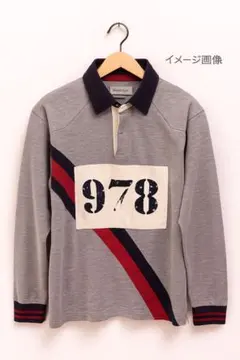 Henry Cottons ラガーシャツ L トルコ製 グレー 長袖 美品