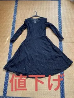 総レースブラックドレス　新品・未使用　成人式二次会
