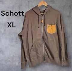 Schott ショット ワンスター 鹿革ポケット パーカー XL