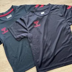 hummel Tシャツ 半袖　紺　120 ×2着セットのサムネイル