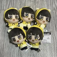 ②namco限定 ブルーロック ちびぐるみ CASUAL BUNNY 蜂楽廻5体