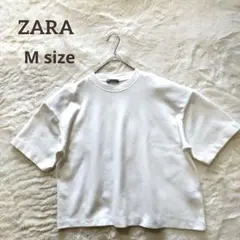 ✨ZARA✨オフホワイト/半袖Tシャツ/オーバーサイズ