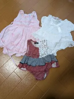 ベビーワンピース3点まとめ売り