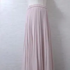 UNIQLO ハイウエスト シフォン プリーツスカートピンク