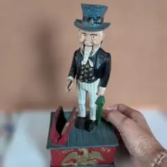 ヴィンテージ貯金箱⚪アンクル・サム【希少・レア】【アンティーク