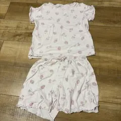 GU キッズ パジャマ いちご・さくらんぼ柄 130