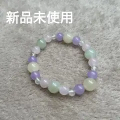 天然石ブレスレット　ニュージェード　ローズクウォーツ　プレナイト　優しさ