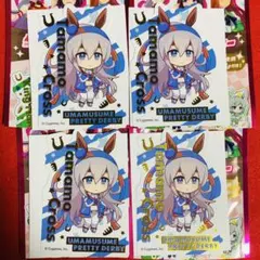 【新品未使用】ウマ娘 タマモクロス ダイカットステッカー4枚 ダイソー セリア