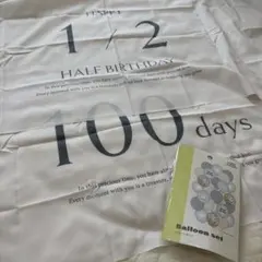 スリコ ハーフバースデー 100日記念 タペストリー バルーンセット