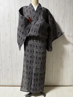 ☆夏物 斉藤三才の縦絽の透かし柄の小紋 m4365 - メルカリ