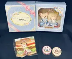 値下げ→シルバニア）非売品　フェネックの親子&ショコラうさぎ&マスキングテープ