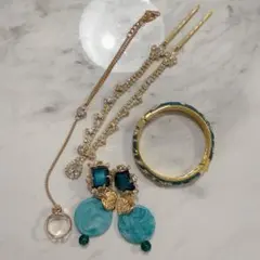 アラビアン ゴールド イヤリング　バングル　セット コスプレ