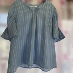 OPAQUE.CLIP ストライプシャツ半袖