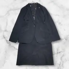 エンスウィート セットアップスカートセット 濃紺M相当 2号 通勤面接フォーマル