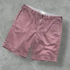（W31）J.CREWバーガンディコットンショーツフェード グッドエイジング古着のサムネイル