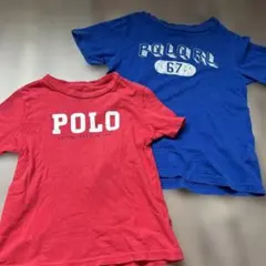 Polo Tシャツ 赤 青 2枚セット