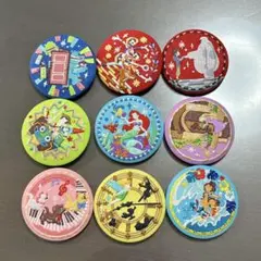 9個セット⚫︎ディズニーキャラクター　刺繍缶バッジ2