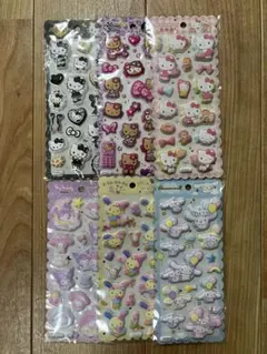 【らくらくメルカリ便】もちもちマシュマロシール　サンリオ6種セット