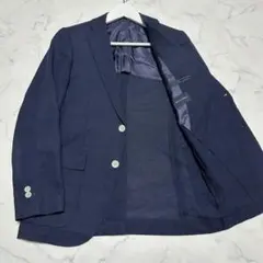 ザスーツカンパニーテーラードジャケット　ネイビー　紺　ボタン白　Y4相当