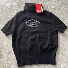 【新品未使用】DIESEL 黒 半袖ニット S
