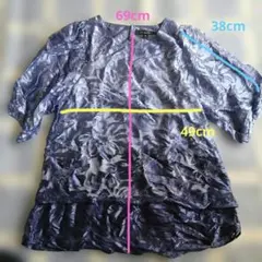 花柄刺繍チュニック