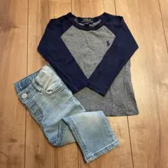 ラルフローレン ロンT H&M デニム  80センチセット