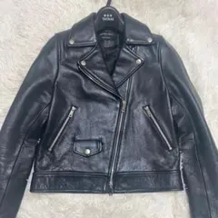 UNITED TOKYO ダブルライダース レザー　ジャケット　ブラック 1