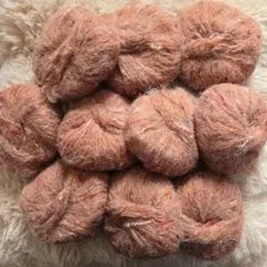 仔*猫様 【新品未使用】マルチカラー　毛糸 10玉 250g　茶色