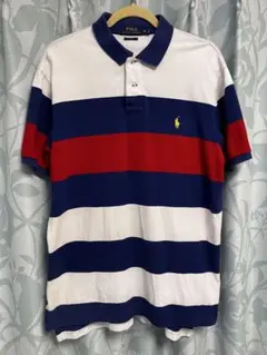 Polo Ralph Lauren ストライプ ポロシャツ　XL