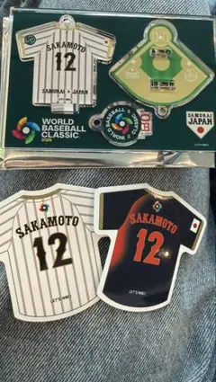 坂本 12 侍ジャパン WBC アクリルスタンド ステッカー