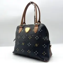 極美品✨️ATAO☆アタオ☆モノグラム柄大容量トートバッグ☆ダーク 