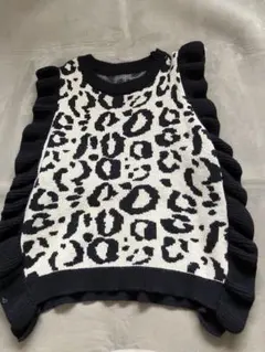 レディース、ベスト、肩ヒラヒラ