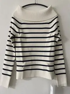 新品未使用タグ付き NOBLE ノーブル オフショルニット