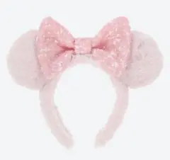 ディズニー カチューシャ ピンク ふわふわ もこもこ ミニー