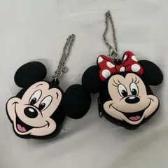 ディズニー ミッキー ミニー シリコンバッグチャーム 2個セット