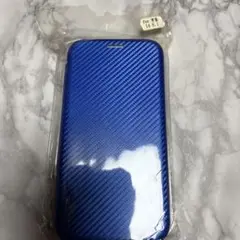 ブルー カーボンファイバー風 iPhoneケース