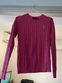 Polo Ralph Lauren ピンク ケーブルニットセーター