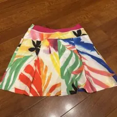ラルフローレン　フラワープリント フレアスカート ショートパンツ付き